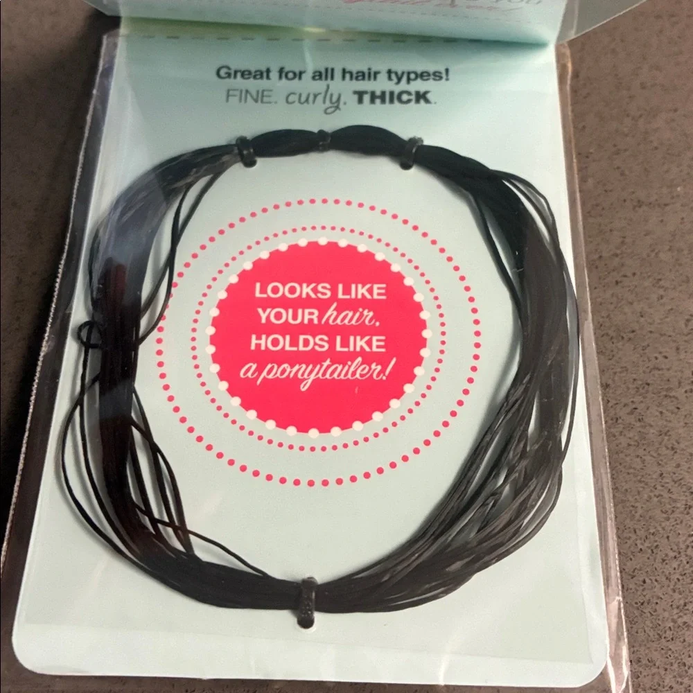 Scunci Black Hair Ties - 3 pk new